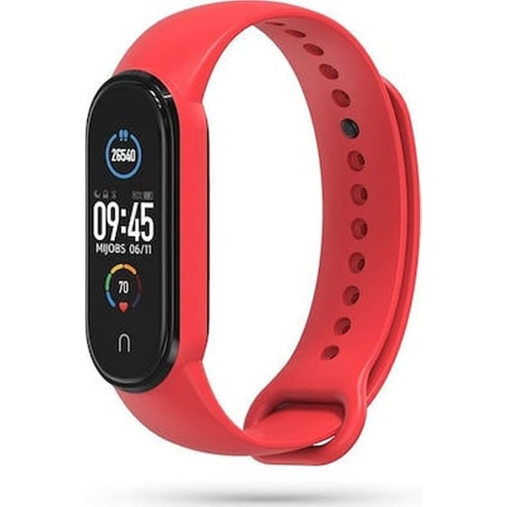 Λουράκι Lilak για Xiaomi Mi Band 5 - Κόκκινο image 0