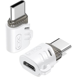 Αντάπτορας XO NB256G USB-C Female σε micro-USB Female - Λευκό