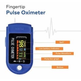 Οξύμετρο Δακτύλου Με Οθόνη Led - Finger Clip Pulse Oximeter