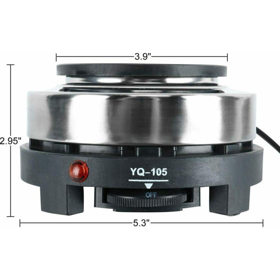 Επιτραπέζια Εστία Εμαγιέ YQ 105 500 W Μαύρο image 6