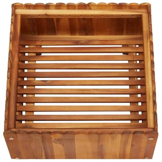 Vidaxl Ζαρντινιέρα Υπερυψωμένη 50 X 50 X 25 Εκ. Από Μασίφ Ξύλο Ακακίας image 2