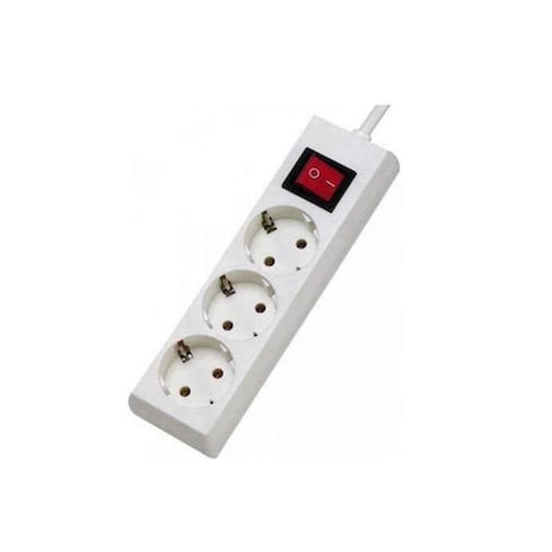 ΟΕΜ Πολύπριζο Oem ST-NGB03S 3 Θέσεων 1.5m - Λευκό
