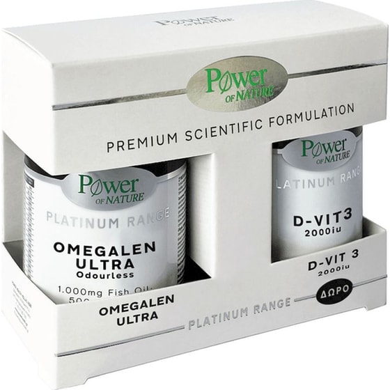 Λιπαρά Οξέα Power Health Power Of Nature Promo Pack Platinum Range Omegalen Ultra - 30 κάψουλες με Δώρο D-Vit3 2000IU - 30 ταμπλέτες image 0