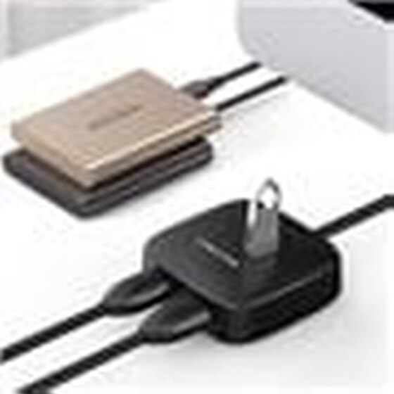 Cabletime Hub Usb3.0 + Usb2.0 + Micro B Amaf4, 4 Ports, 0.15m, Μαύρο image 1