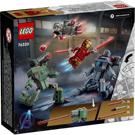 LEGO® Marvel Iron Man & War Machine vs. Hammer Drones (76320) image 2