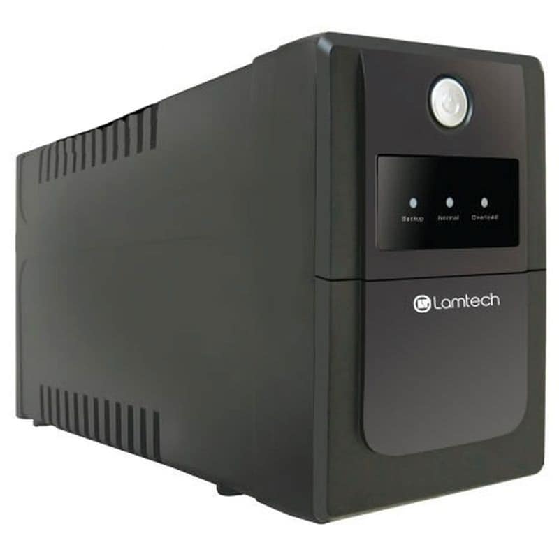 UPS Lamtech LAM113867 με AVR 1500VA CPU 2x12V9Ah, 4 Schuko Socket Μαύρο