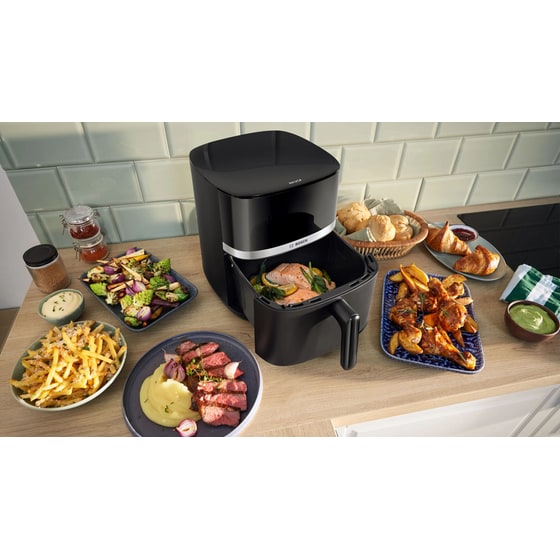 BOSCH Serie 4 MAFS2462B με Αποσπώμενο Κάδο 2050 W 6.1 L Μαύρο Φριτέζα Αέρος image 4