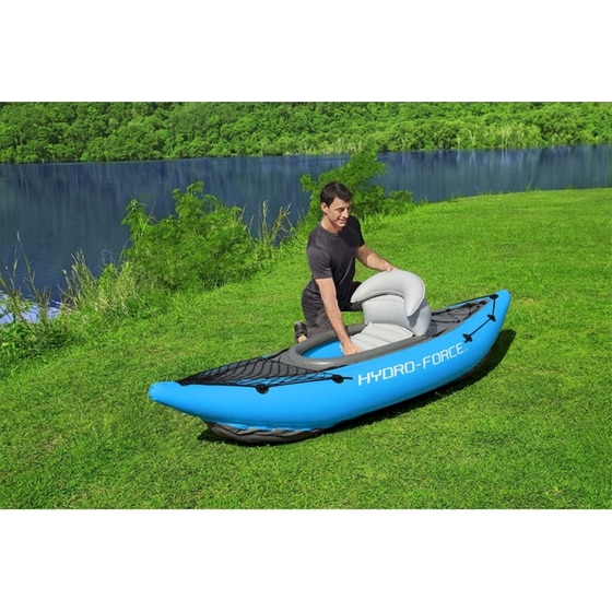 Καγιάκ Φουσκωτό Μονοθέσιο Bestway Hydro-Force 275cm - Γαλάζιο/ Γκρι image 9