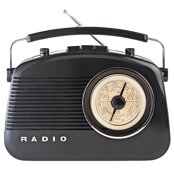 Φορητό Ραδιόφωνο Nedis Retro RDFM5000BK - Μαύρο image 2