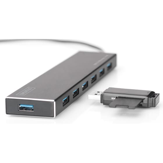 Digitus DA-70241-1 USB Hub 7-Port USB 3.0 συμβατό με USB-A image 4