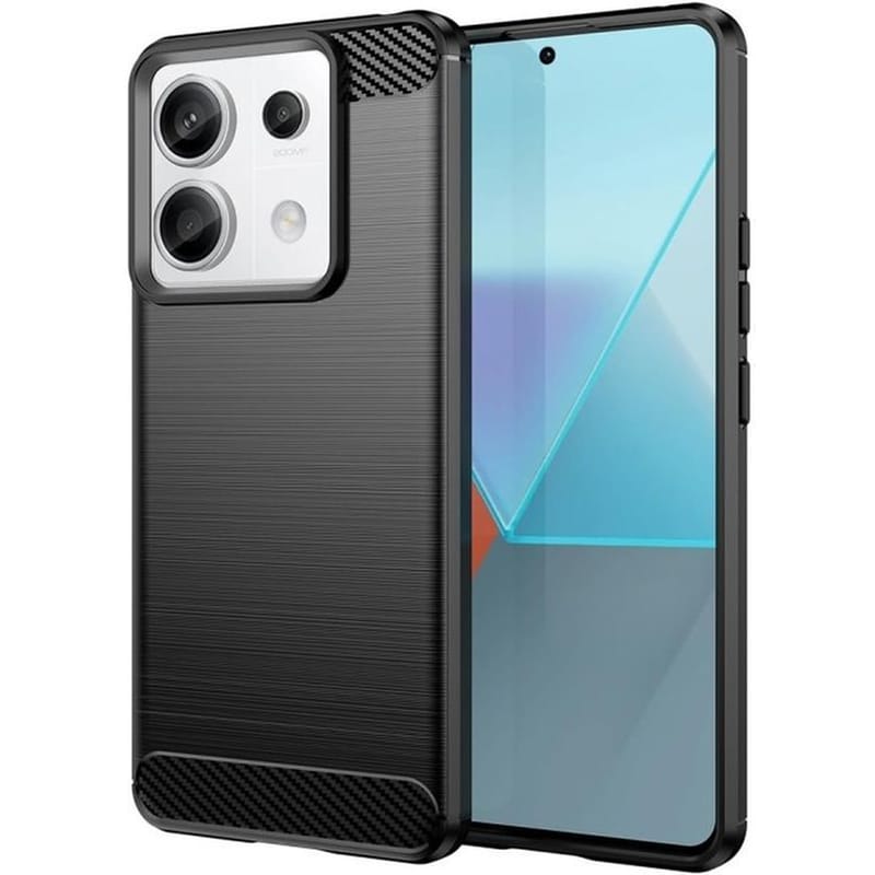 TECHSUIT Θήκη Σιλικόνης - Xiaomi Redmi Note 13 Pro 5g / Poco X6 - Techsuit Carbon Silicone - Black (5949419072343)
