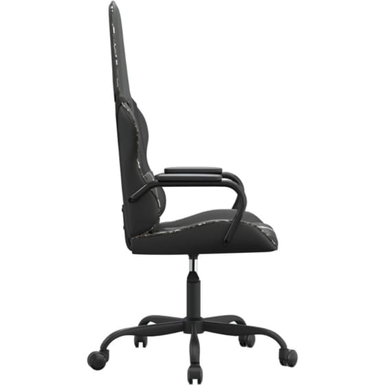 Καρέκλα Gaming VIDAXL 3143797 με Ρυθμιζόμενα Μπράτσα από Τεχνητό Δέρμα - Μαύρο image 1