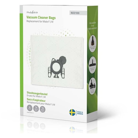 NEDIS 233-2858 2 Φίλτρα & Σακούλες Ηλεκτρικής Σκούπας 4 τμχ image 1