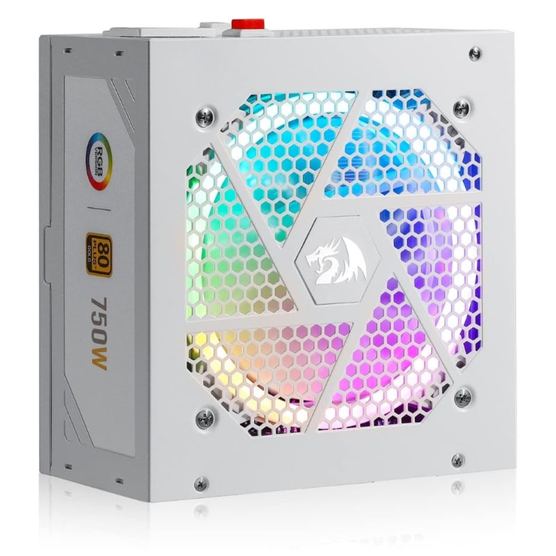Τροφοδοτικό Υπολογιστή Redragon GC-PS006W 750W RGB Full Modular 80+ Gold - Λευκό
