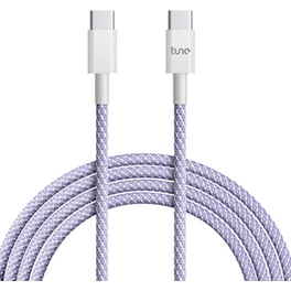 Καλώδιο Φόρτισης Tune TechFlex Stylish Braided Cable USB-C σε USB-C 1.5m - Lilac