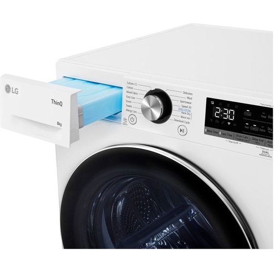 LG RH80V9AVHN 8 kg με Αντλία Θερμότητας Λευκό Στεγνωτήριο Ρούχων image 7
