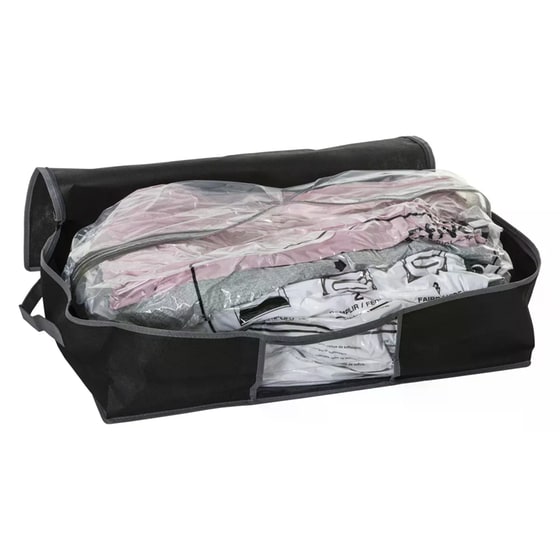 Θήκη Φύλαξης με Σακούλα Κενού Αέρα Spitishop 160332 60x45x15 cm - Μαύρη image 2