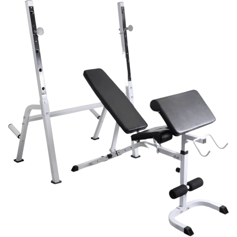 Σετ Ρυθμιζόμενος Πάγκος Γυμναστικής VidaXL 150x45cm - Μαύρος