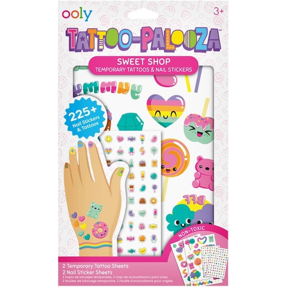 Προσωρινά Τατουάζ & Αυτοκόλλητα Νυχιών Ooly Tattoo-Palooza - Sweet Shop image 0