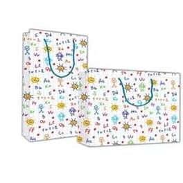 Χάρτινη Τσάντα Next "Γράμματα Και Αριθμοί" 46x14x40cm - Με σχέδιο