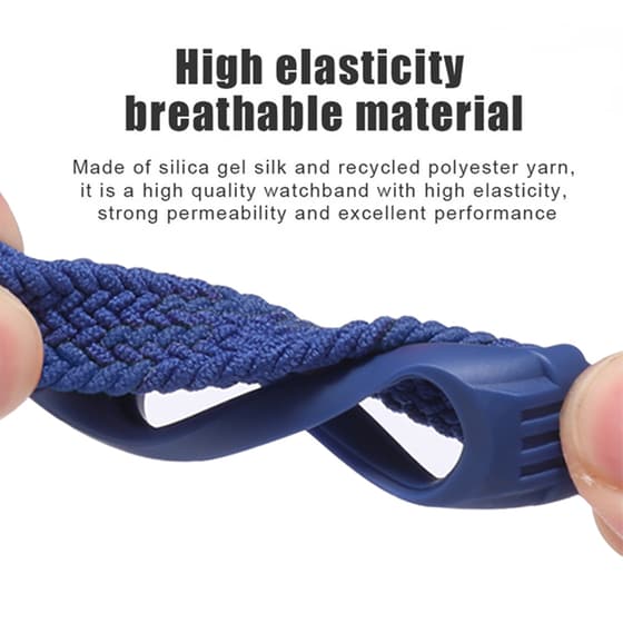 Λουράκι Sonique Braided για Xiaomi Mi Band 3/Mi Smart Band 4/5/6 - Χακί image 2