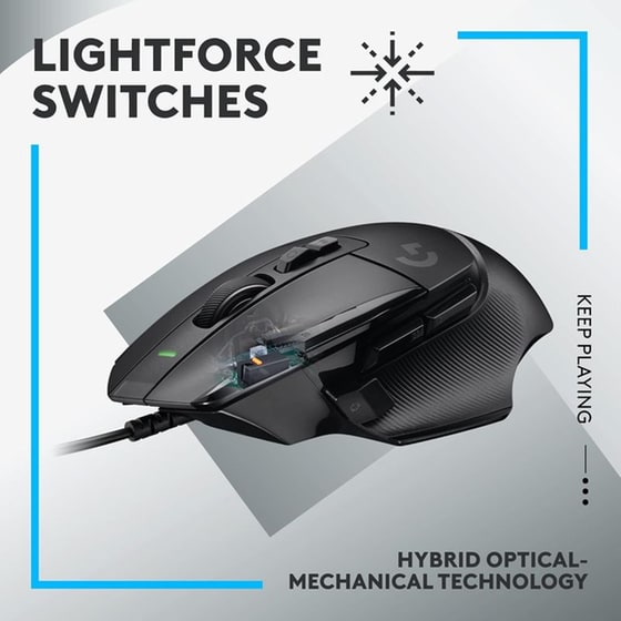Gaming Ενσύρματο Ποντίκι Logitech G G502 X με Mousepad G240 - Μαύρο image 8