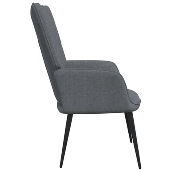 Vidaxl Πολυθρόνα Relax Σκούρο Γκρι Υφασμάτινη image 3