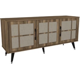 Μπουφές 24Mall Logo από Μοριοσανίδα 160x45x75.6 cm - Καρυδί