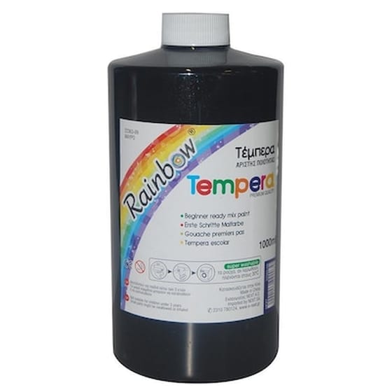 Rainbow Τέμπερα Μαύρη 1000ml image 0