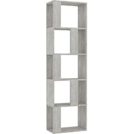 Βιβλιοθήκη VidaXL από Μοριοσανίδα 45x24x159 cm - Γκρι