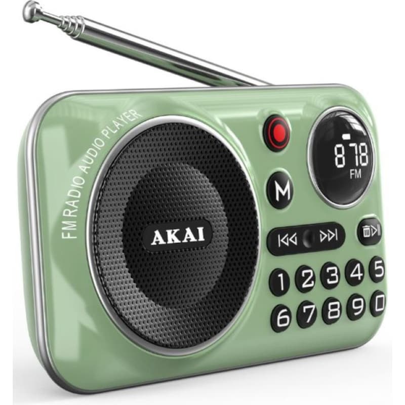 AKAI Φορητό Ραδιόφωνο Akai APR-500 - Πράσινο