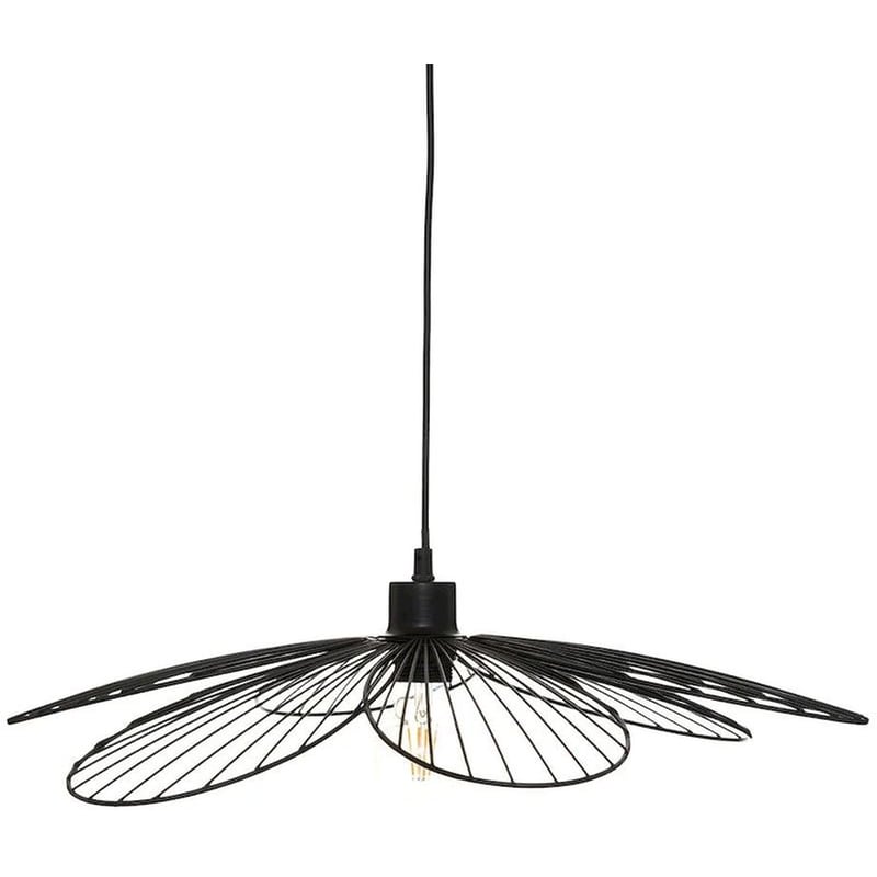 SPITISHOP Φωτιστικό Οροφής Μονόφωτο Spitishop A-s Fleur 186389 Μεταλλικό - Μαύρο