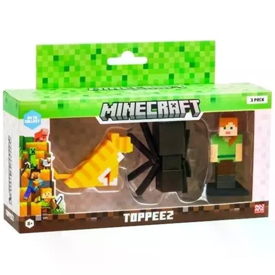 Minecraft Φιγούρες 3D Toppeez (6cm) 3 Τμχ - Τυχαία Επιλογή Σχεδίου image 1