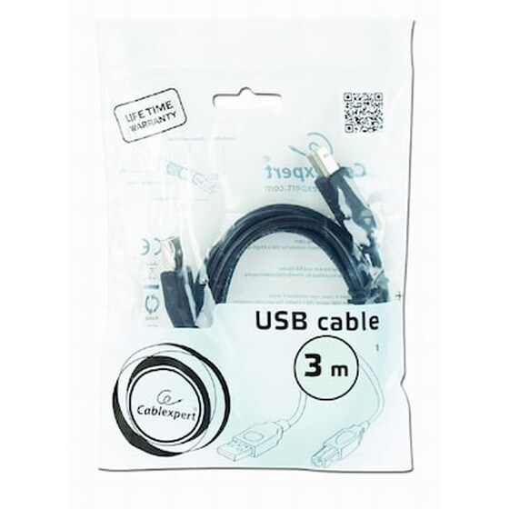 Καλώδιο Cablexpert USB-A Male σε USB-B Male - 3m image 4