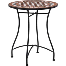 Τραπέζι Εξωτερικού Χώρου VidaXL από Σίδηρο φ60x72 cm - Πολύχρωμο