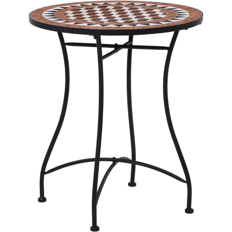 Τραπέζι Εξωτερικού Χώρου VidaXL από Σίδηρο φ60x72 cm - Πολύχρωμο