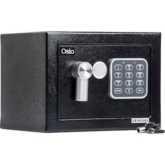 Χρηματοκιβώτιο Osio OSB-1723BL με Ηλεκτρονική Κλειδαριά 23 x 17 x 17 cm - Μαύρο image 2