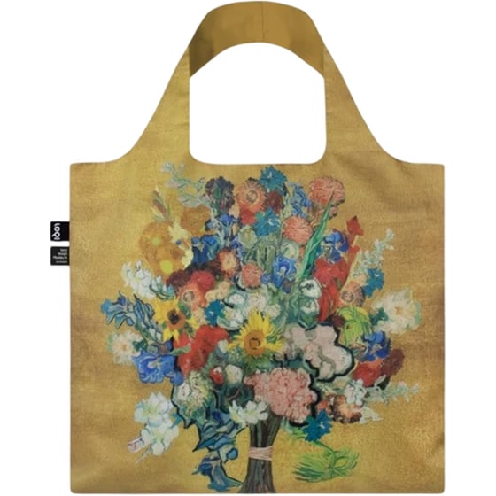 Τσάντα&nbsp;Αναδιπλούμενη Loqi&nbsp;Van&nbsp;Gogh&nbsp;Bouquet&nbsp;Gold image 1