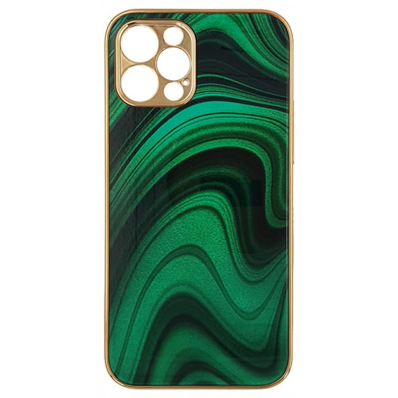 GKK Θήκη Apple iPhone 12 Pro Max - Gkk Electroplate Glass Case - Πράσινο