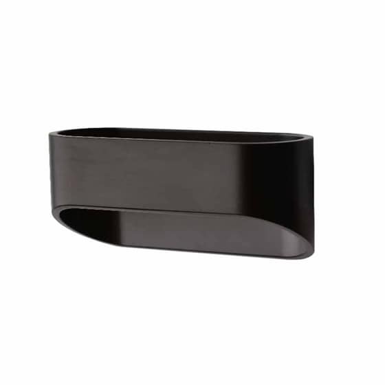 Απλίκα Τοίχου Led Aca Nephele L35039bk Μεταλλική 16x10x7.5 cm - Μαύρη image 0