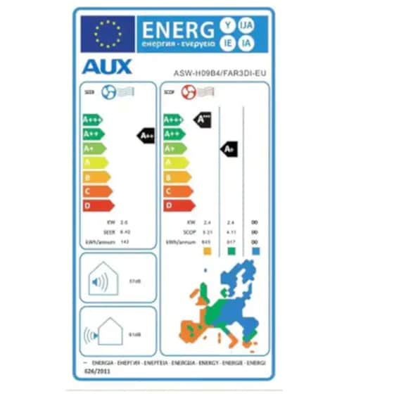 Κλιματιστικό Inverter AUX Freedom ASW-H09B4/FAR3DI-EU 9000 BTU A++/A+++ image 5
