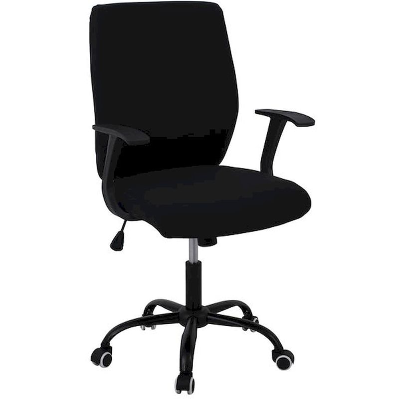 WOODWELL Καρέκλα Γραφείου Woodwell Υφασμάτινη - Μαύρη