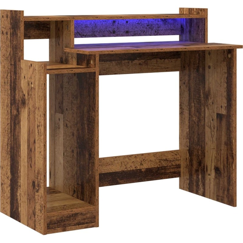 Γραφείο VidaXL από Επεξεργασμένο Ξύλο 97x45x90 cm - Παλιό Ξύλο