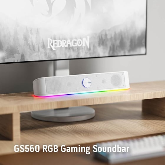 Redragon Adiemus GS560 Soundbar 6W 2.0 - Λευκό image 3