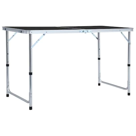 Vidaxl Τραπέζι Κάμπινγκ Πτυσσόμενο Γκρι 120 X 60 Εκ. Αλουμινίου image 0