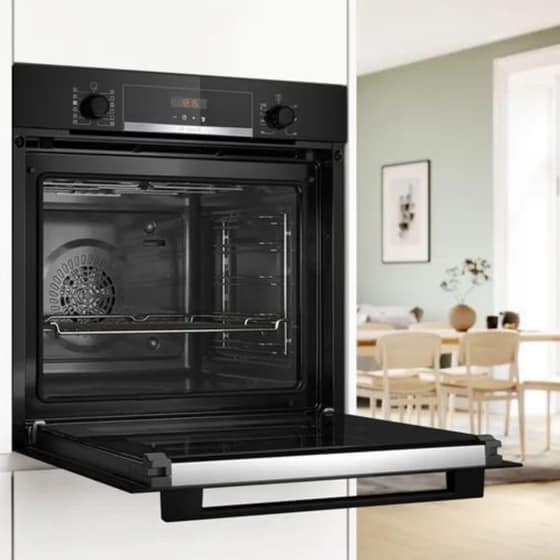 BOSCH PKE61RBA2E & HQA574BB3 71 Lt Μαύρο Εντοιχιζόμενος Σετ Φούρνος και Εστία image 3