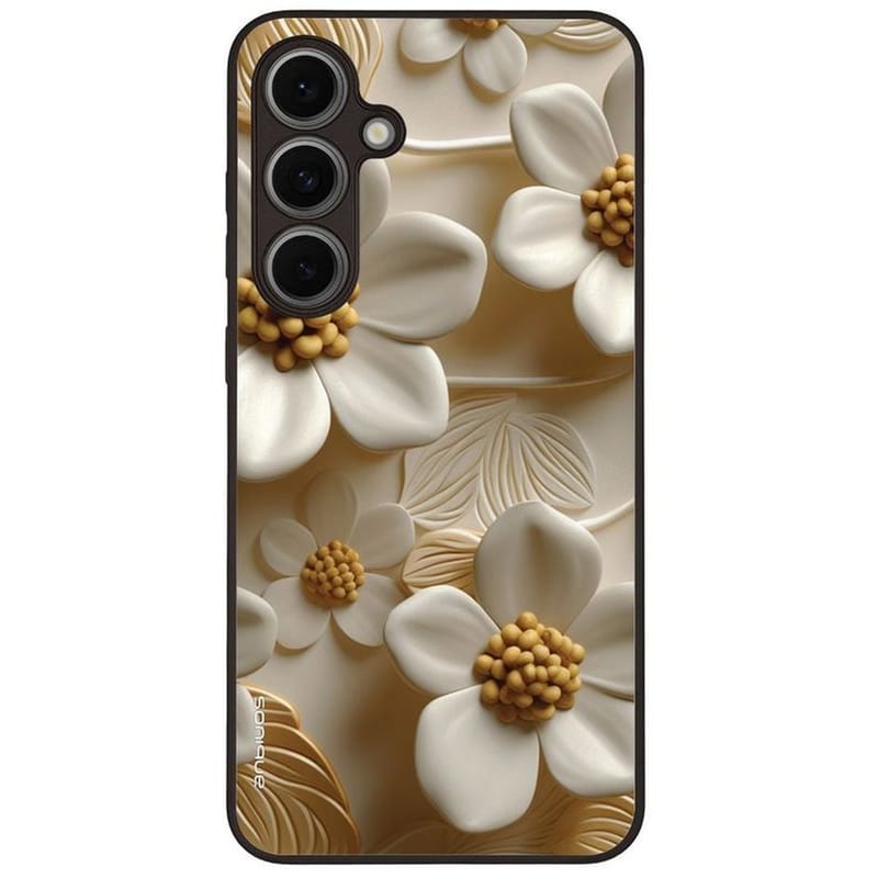 Θήκη Samsung Galaxy S24 FE - Sonique 3D Flower Series - White
