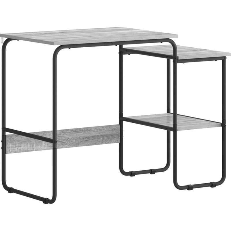 Γραφείο VidaXL με Αποθηκευτικό Χώρο 100x50x75 cm - Γκρι Sonoma