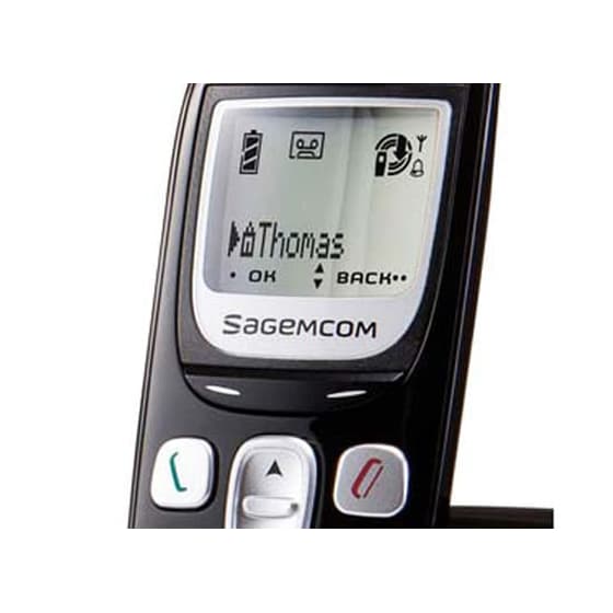 Ασύρματο Τηλέφωνο Sagem D380 Eco Μαύρο image 1