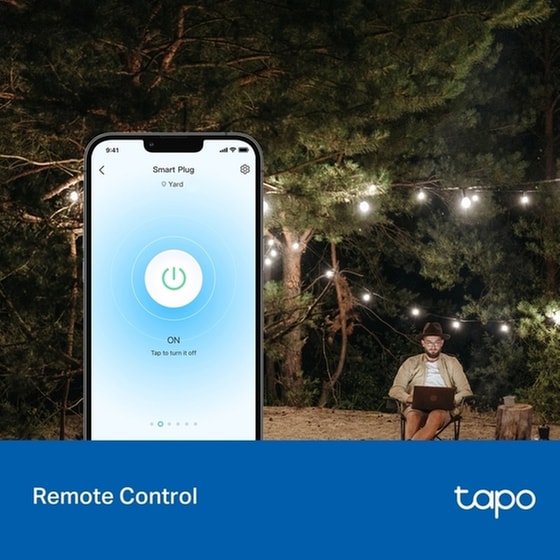 TP-Link Tapo P410M Smart WiFi Outdoor Plug Black image 7